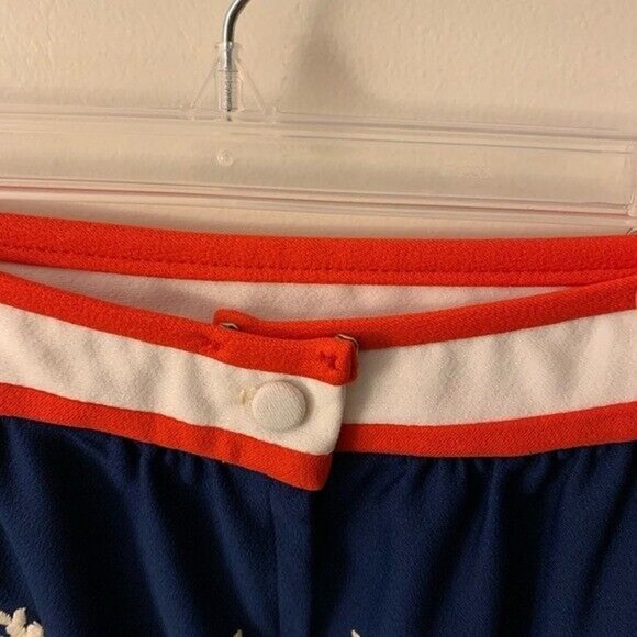 Vicky Vaughn ALine Skirt Vintage 1960s Flowers Patriotic Modest See Measurements - Picture 6 of 6